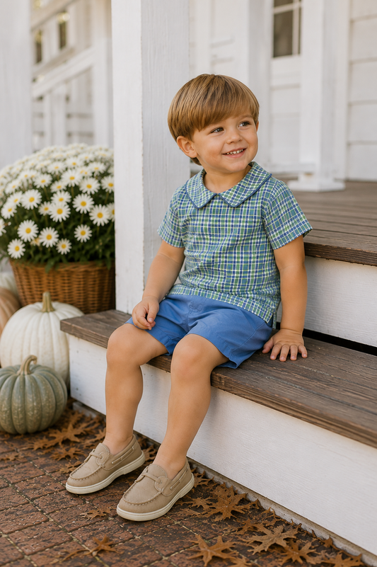 Sullivan Plaid Short Set The Oaks Apparel Company