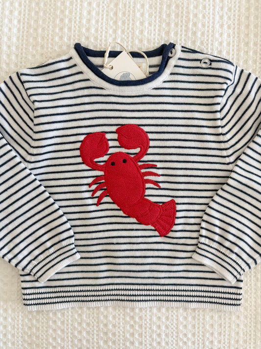 Seaside Lobster Knit Sweater Petit Ami & Zubels