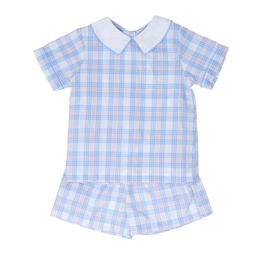 Charles Plaid Short Set The Oaks Apparel Company