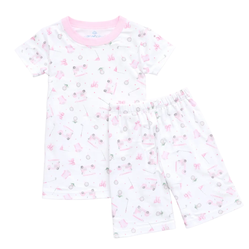 Little Golfer Short Pajamas - Pink Magnolia Baby