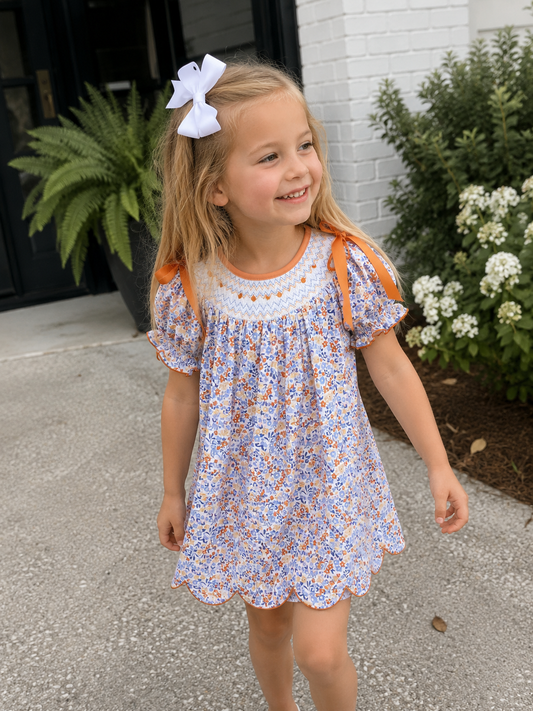 Hallie Smocked Dress Rylee Faith Designs