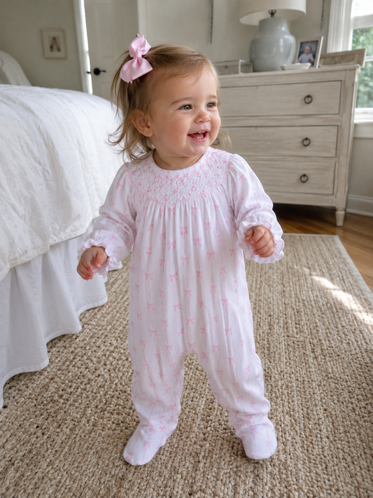 Amelia's Classics Bishop Footie Magnolia Baby