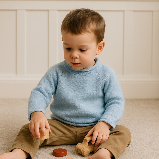 Essentials Knits Blue Sweater Magnolia Baby