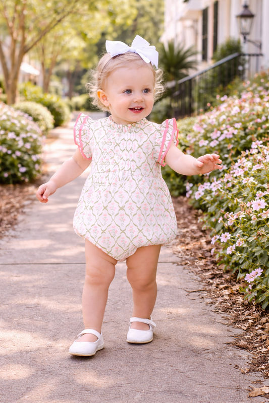 Pink Marigold Bubble Smockingbird