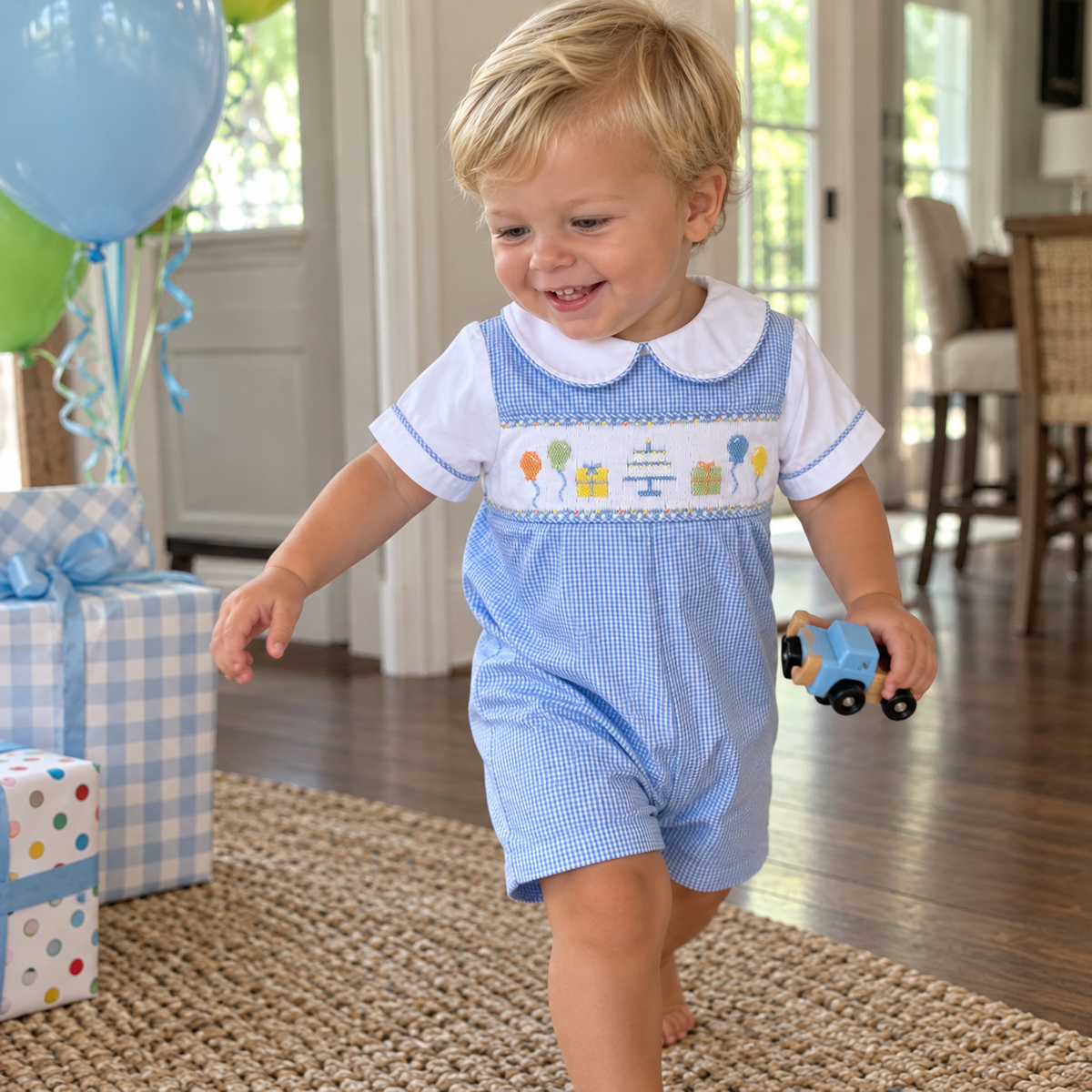 The Bennett Birthday Romper Petit Ami & Zubels