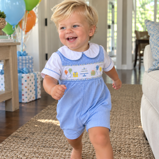 The Bennett Birthday Romper Petit Ami & Zubels