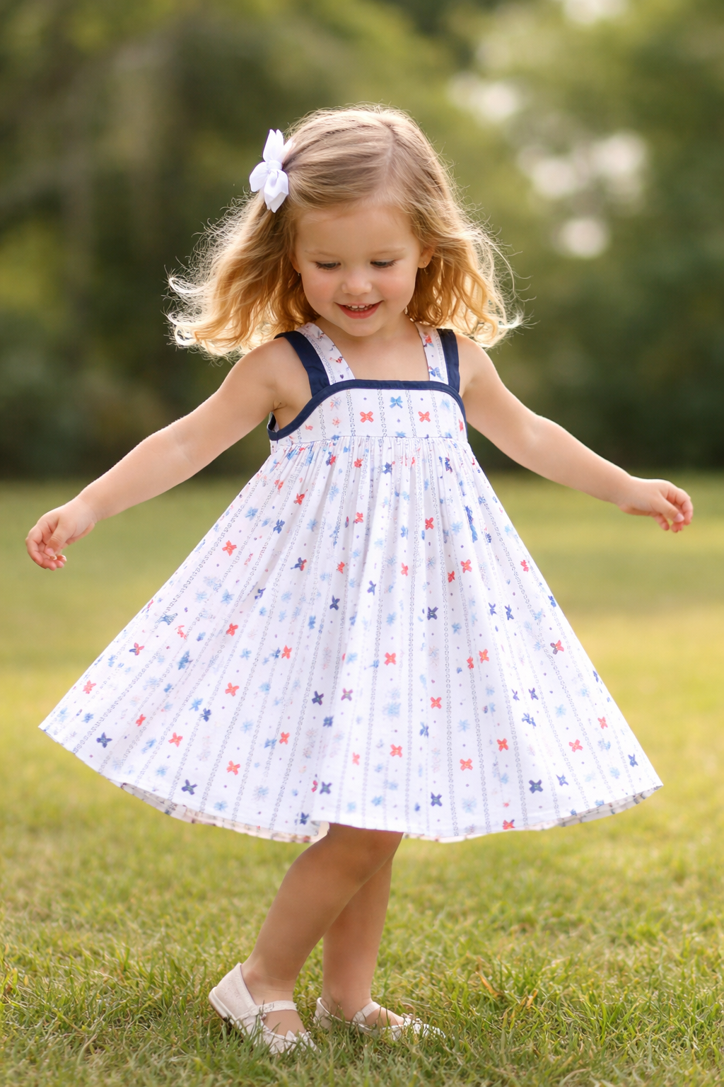 All-American Bow Dress Cypress Row Childrens