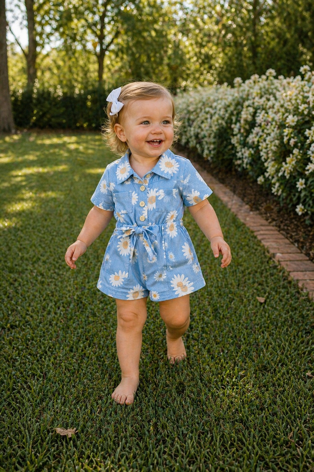 Poppy Blue Jumpsuit Rylee Faith Designs