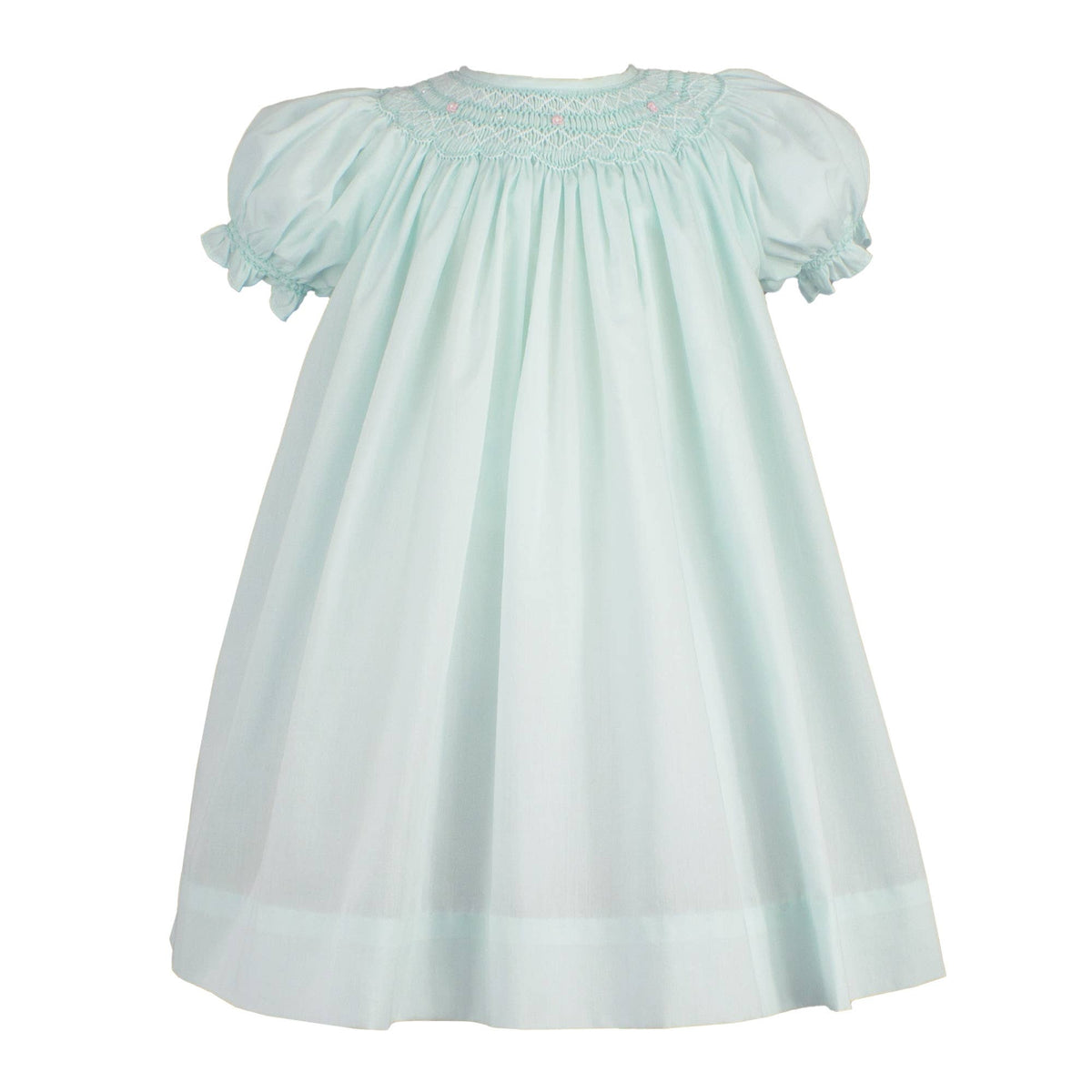 Bishop Smocked Daygown with Pearls Petit Ami & Zubels