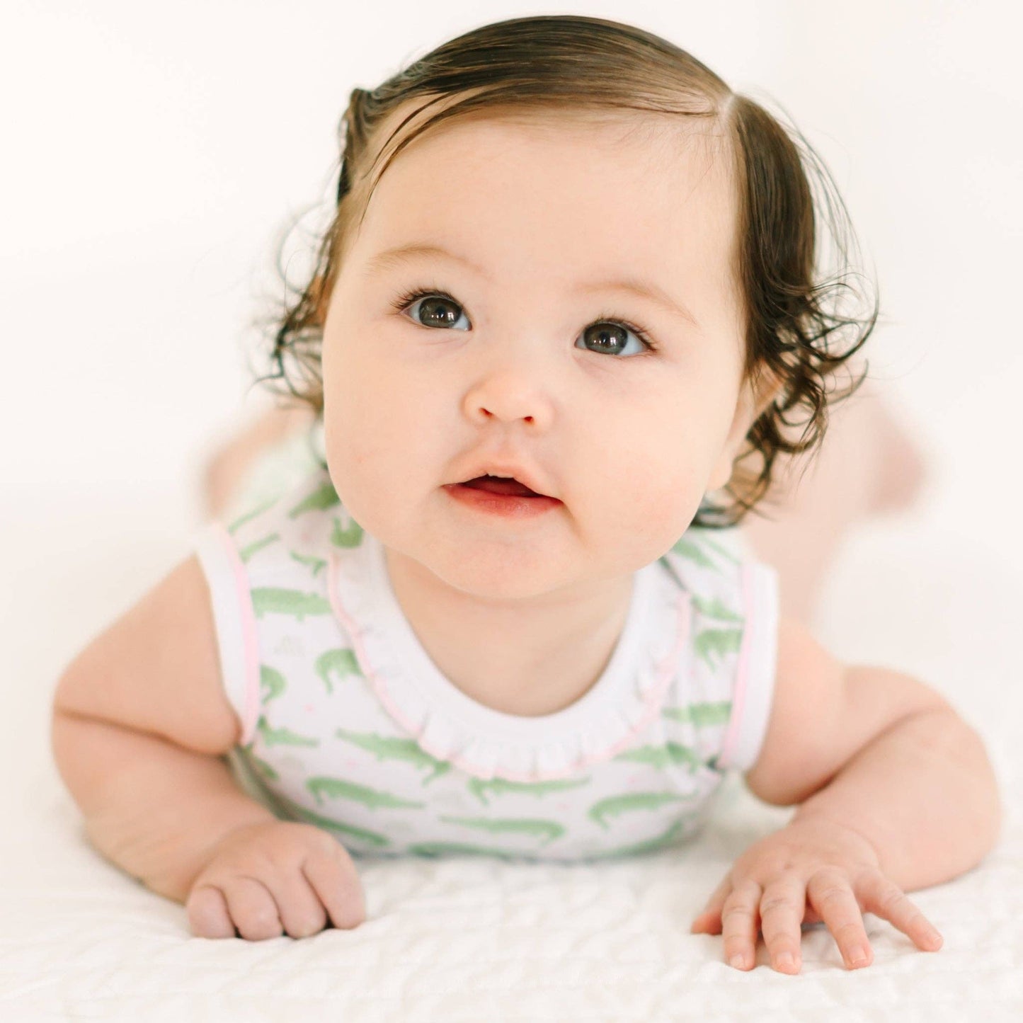 Bayou Baby Print Bubble - Pink Magnolia Baby