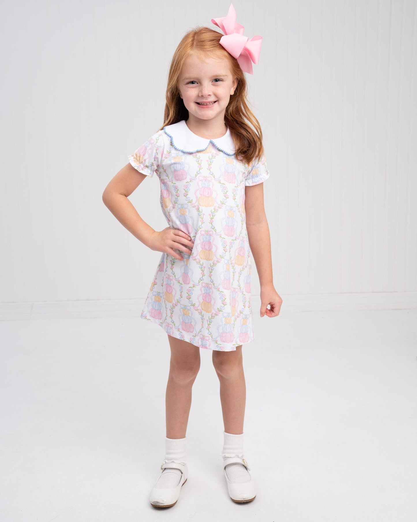 Presley Kait Pumpkin Trellis Dress The Oaks Apparel Company