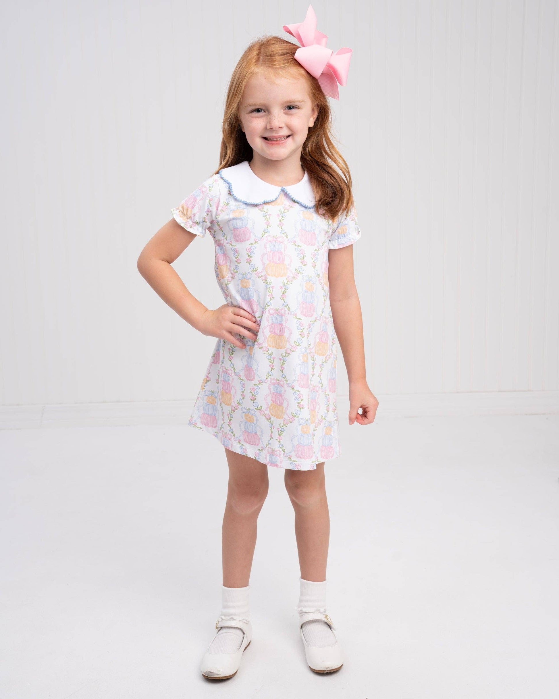 Presley Kait Pumpkin Trellis Dress The Oaks Apparel Company