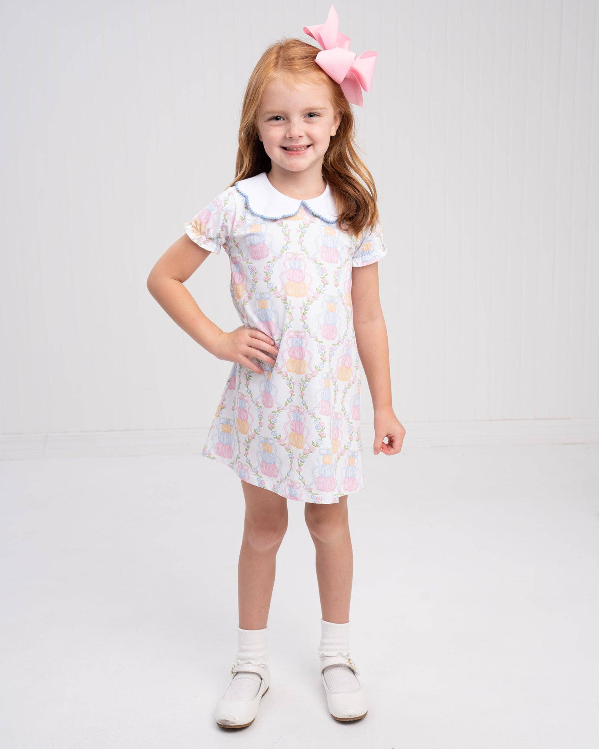 Presley Pumpkin Trellis Dress The Oaks Apparel Company
