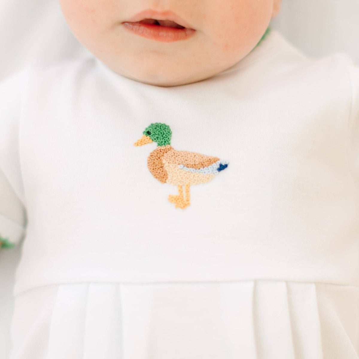 Mallard Moments Hand-Embroidered Boy Bubble Magnolia Baby