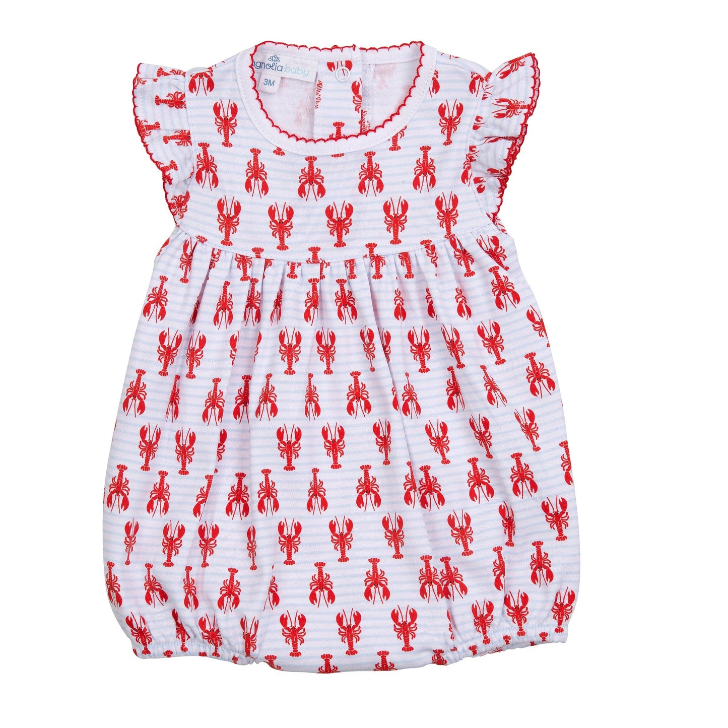 Lil' Snappers Print Flutters Bubble Magnolia Baby