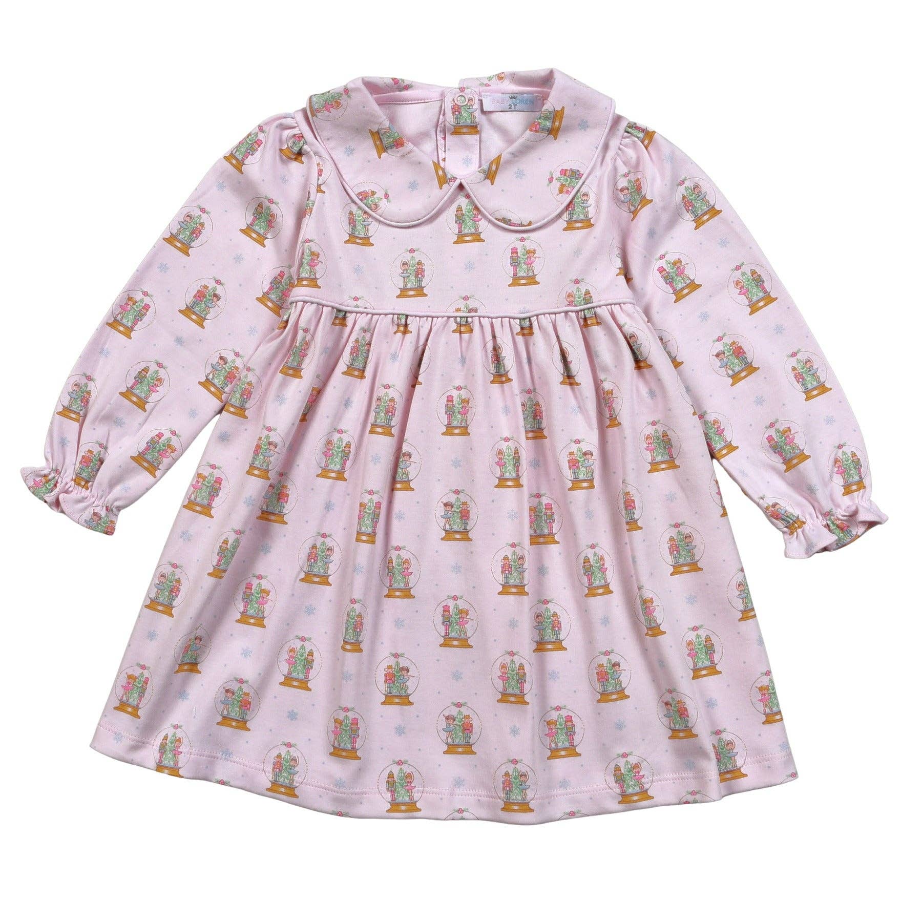 XSN-240 Pink Christmas Snow Globes Pima Dress Hug Me First