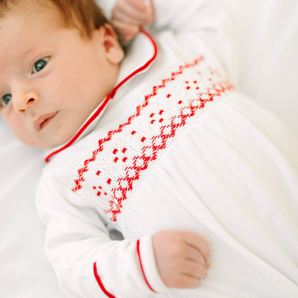 Henry Smocked Boy Footie Magnolia Baby