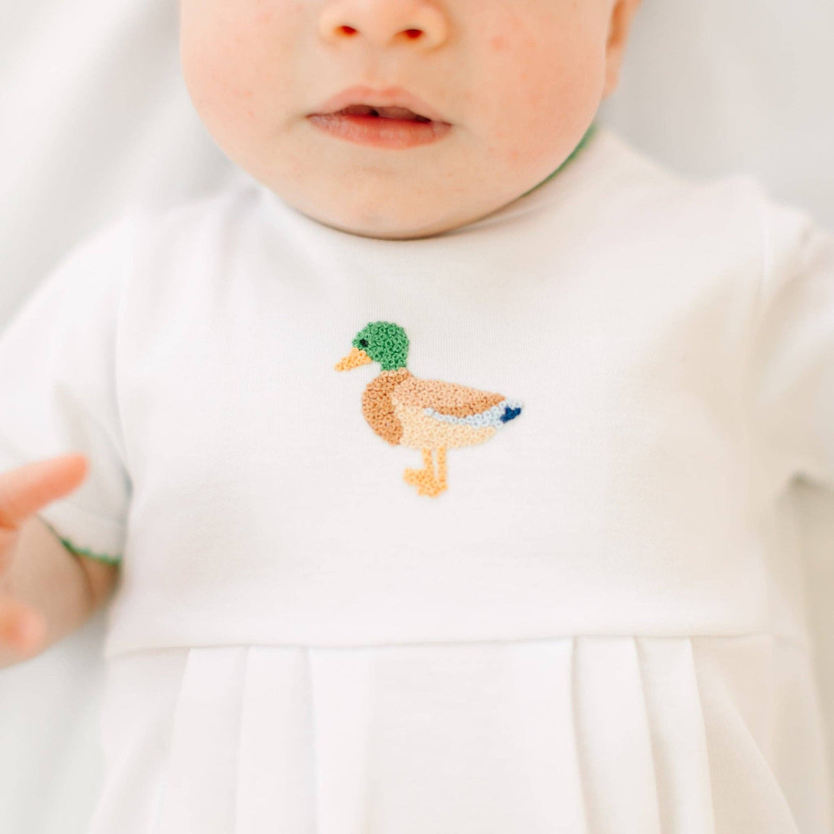 Mallard Moments Hand-Embroidered Boy Bubble Magnolia Baby