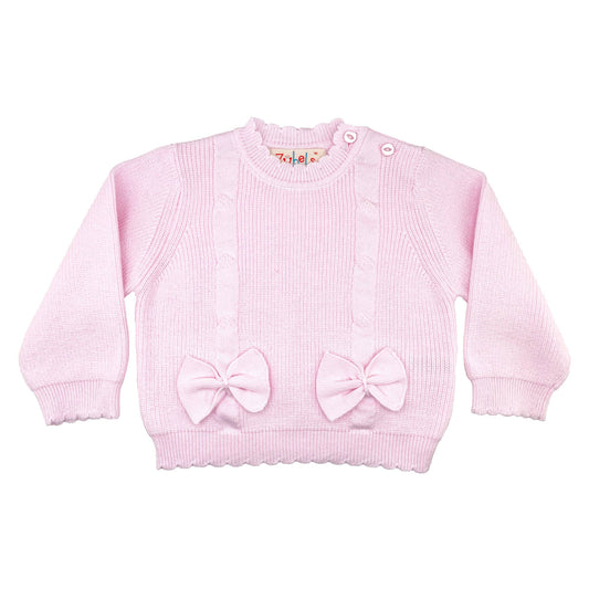 Bow Lightweight Knit Sweater Petit Ami & Zubels