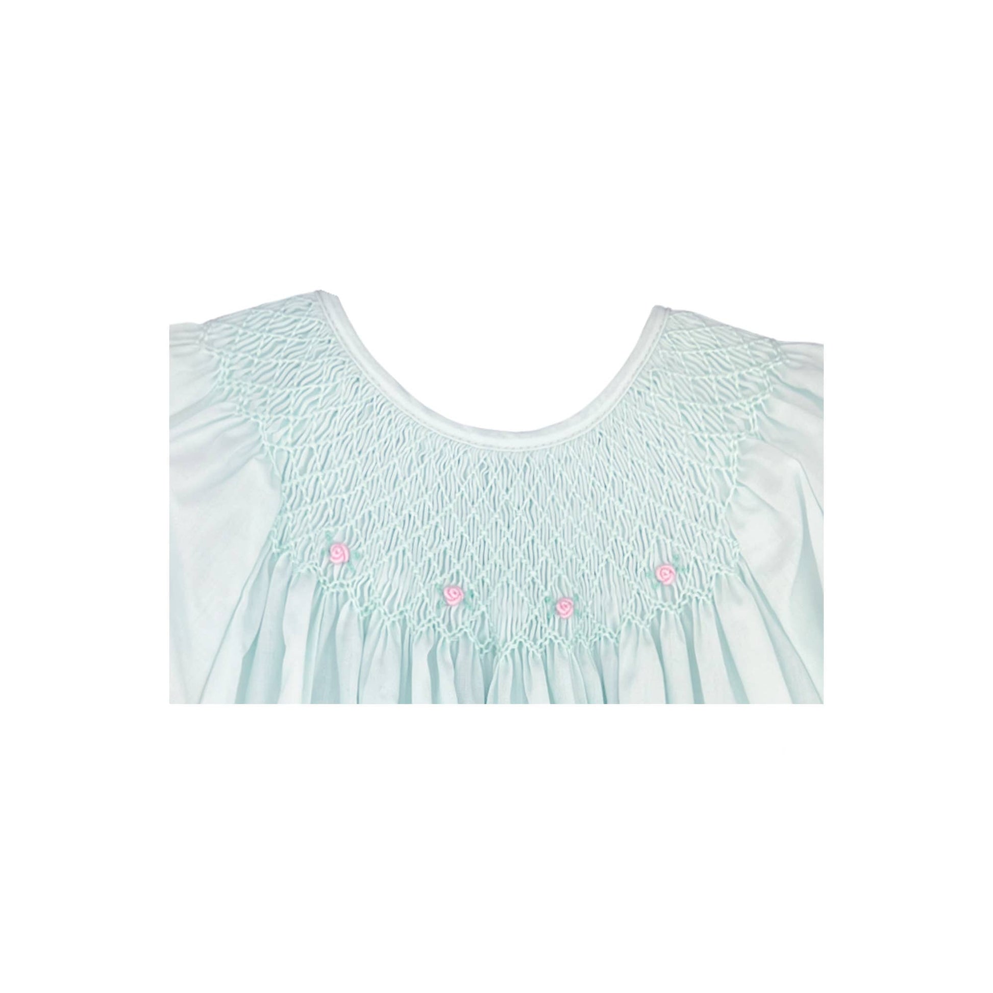 Smocked Daygown with Raglan Embroidery Petit Ami & Zubels
