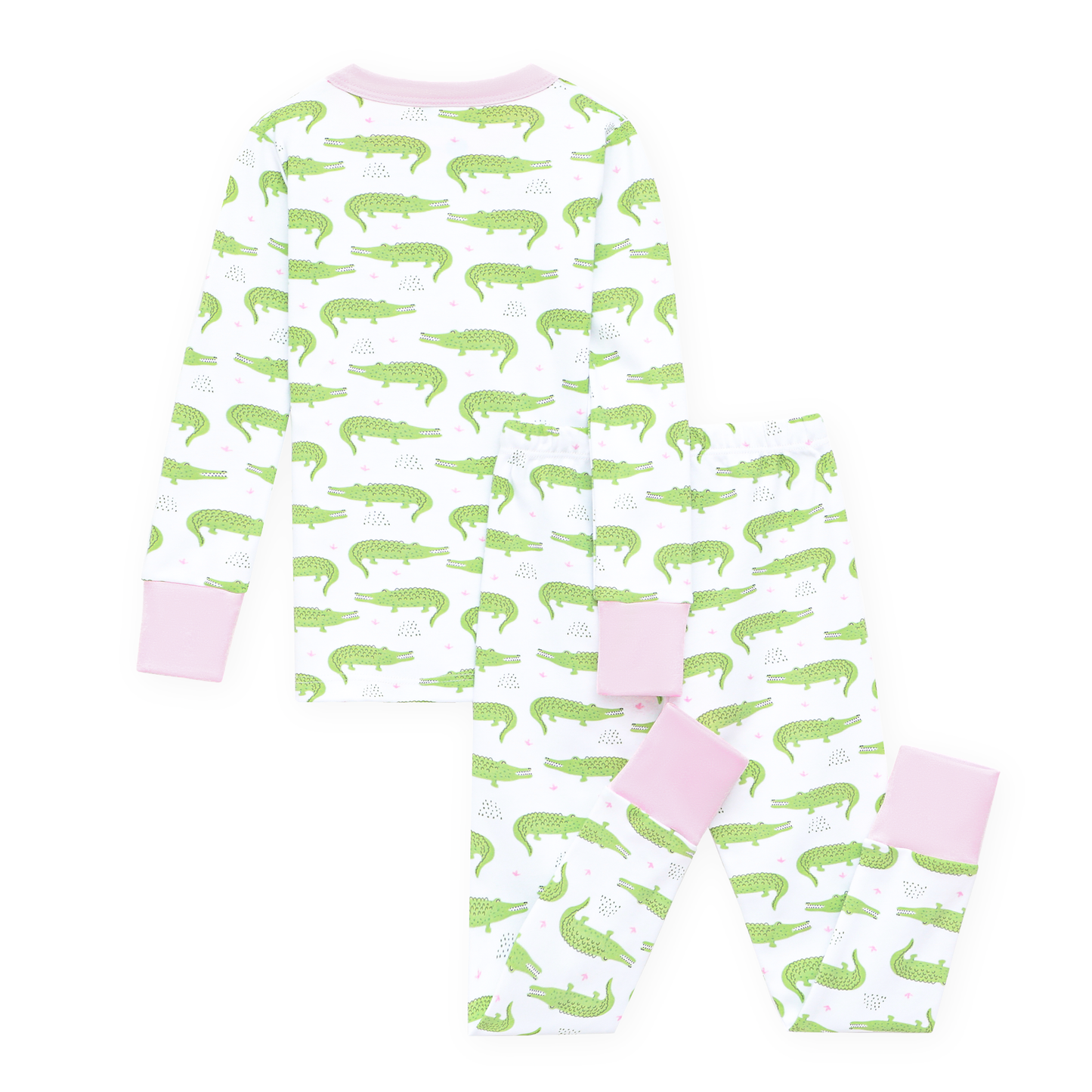 Bayou Baby Long Pajamas - Pink Magnolia Baby