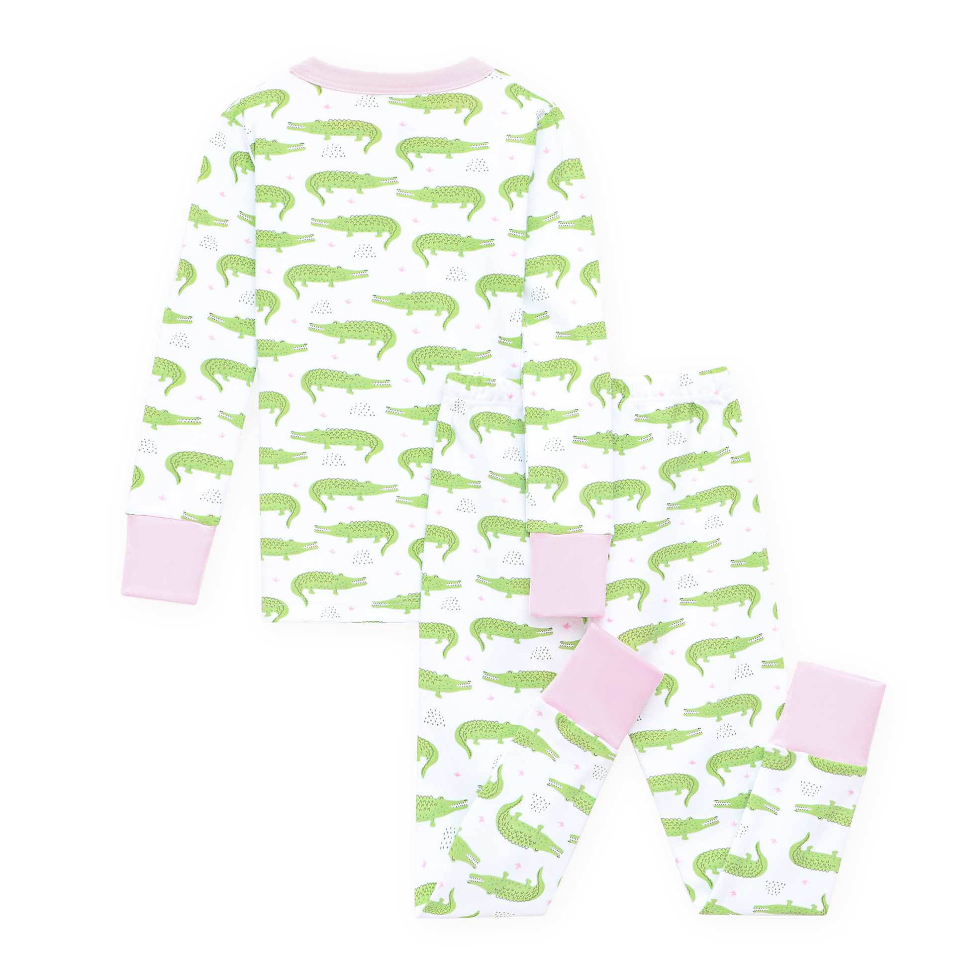 Bayou Baby Long Pajamas - Pink Magnolia Baby