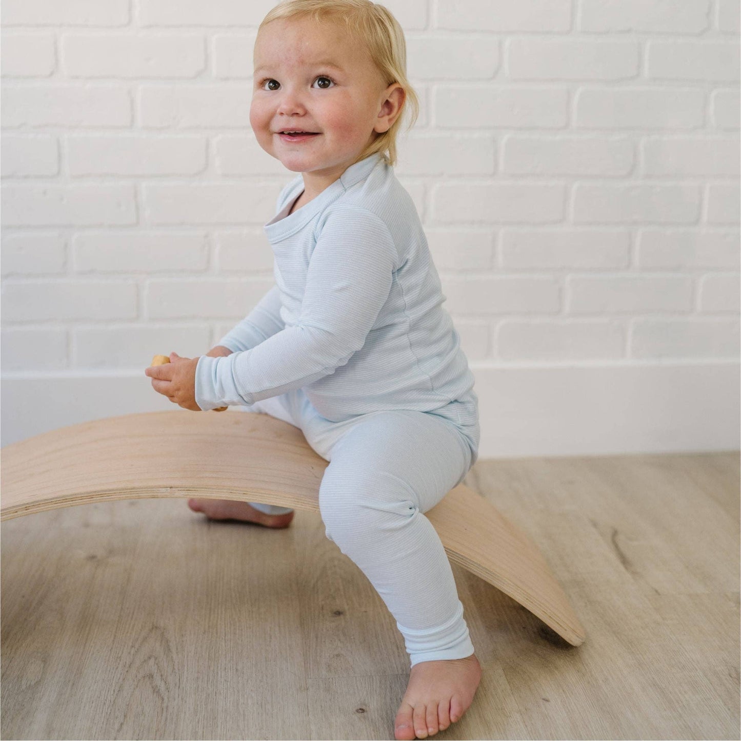 Mini Stripes Long Pajamas - Blue Magnolia Baby