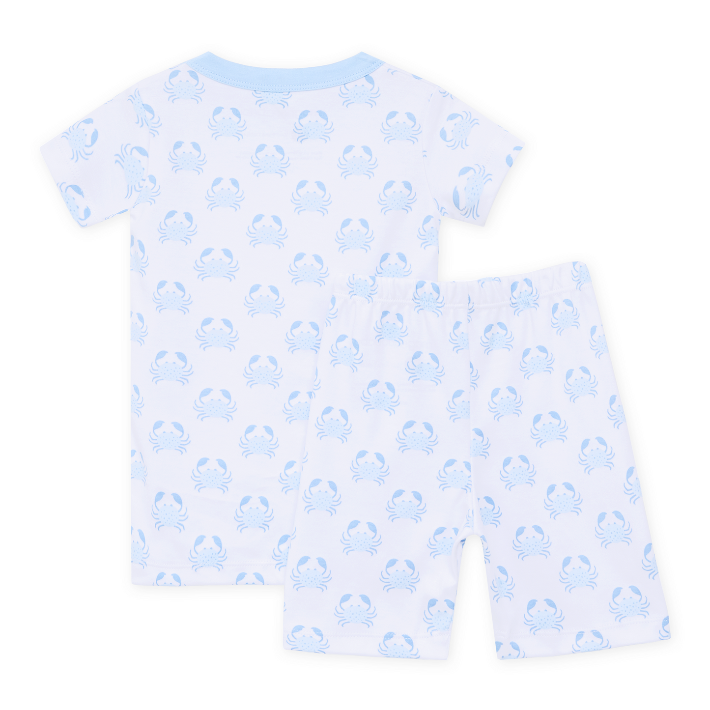 Little Crawlers Short Pajamas - Light Blue Magnolia Baby