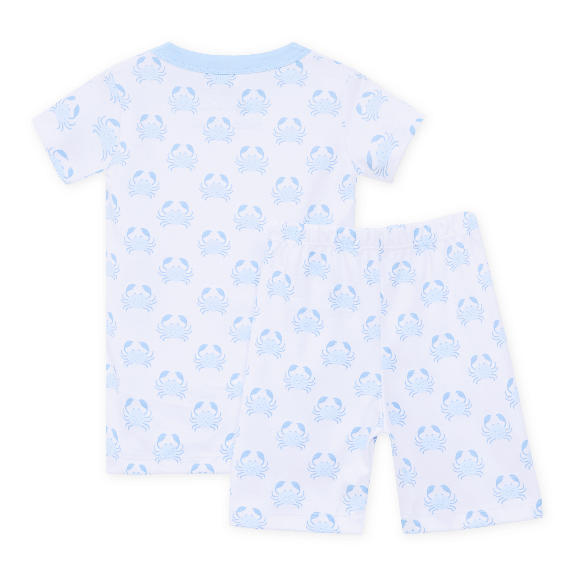 Little Crawlers Short Pajamas - Light Blue Magnolia Baby