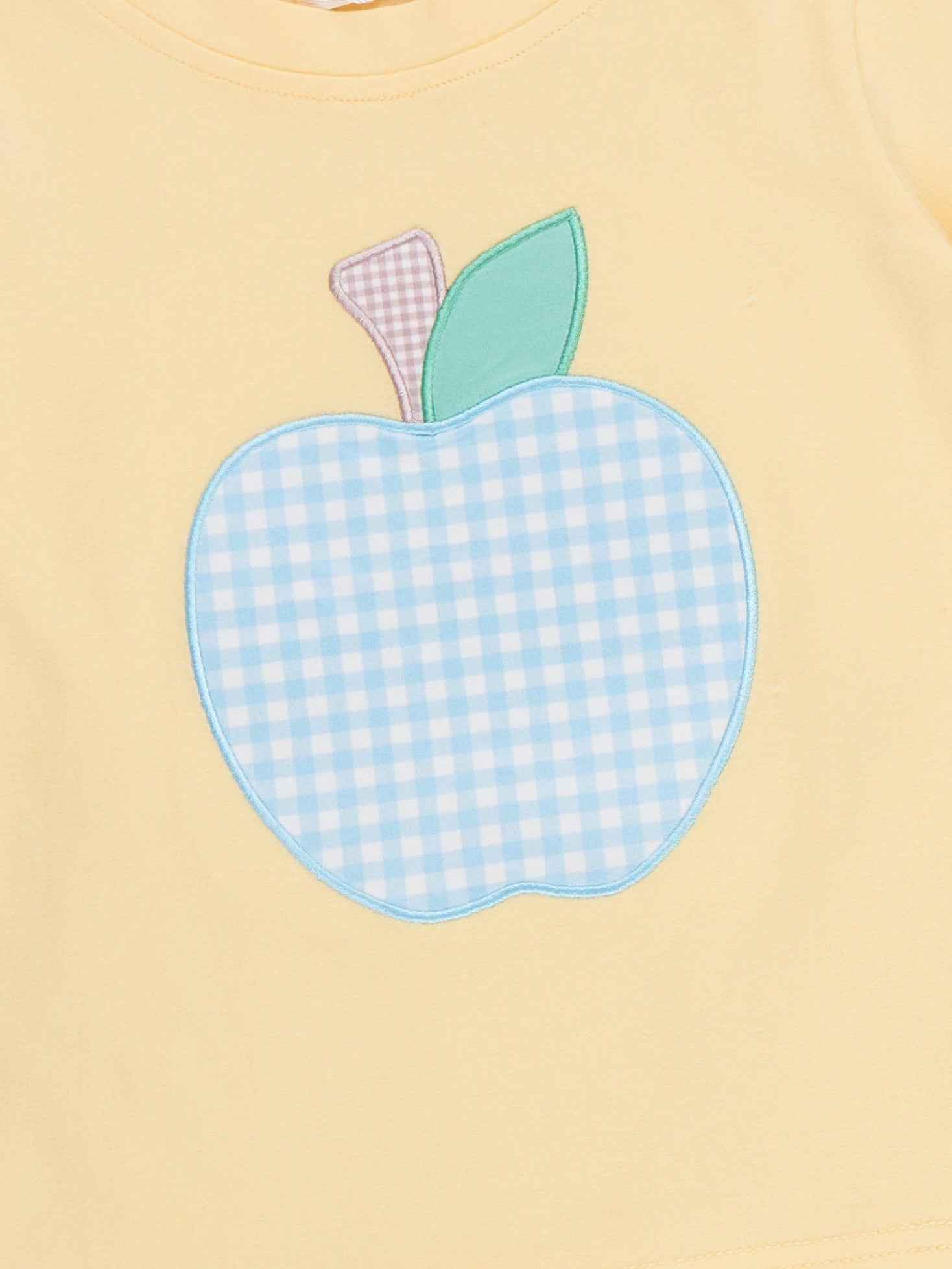 Apple Gingham Embroidered Outfit Marie Nicole Clothing