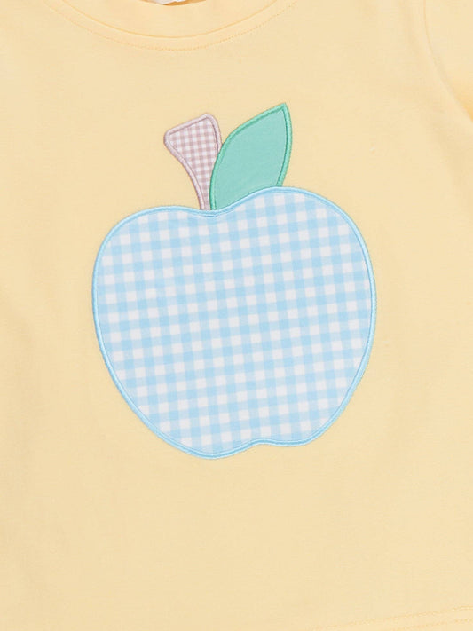 Apple Gingham Embroidered Outfit Marie Nicole Clothing