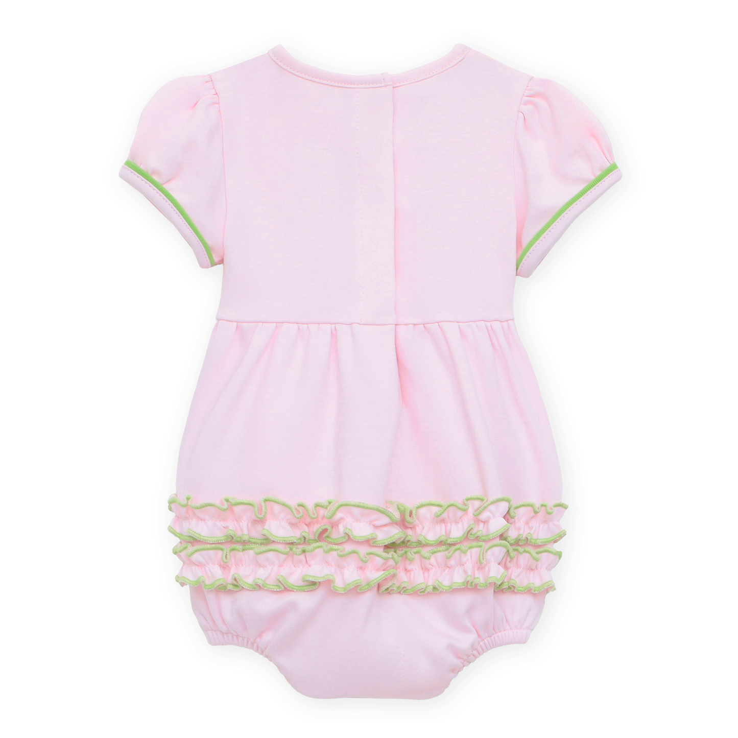 Bayou Baby Ruffle Bubble - Pink Magnolia Baby