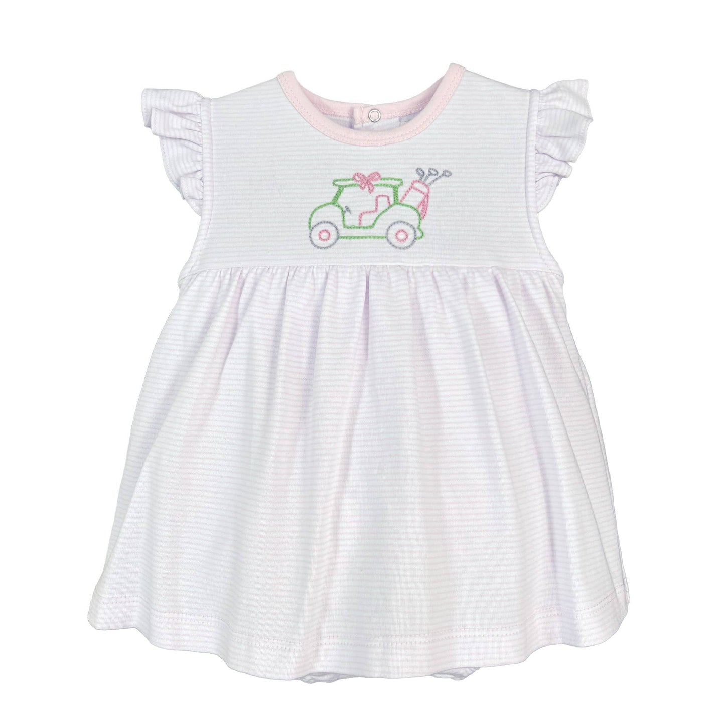 Golf Embroidered Knit Bubble with Overlay Skirt Petit Ami & Zubels