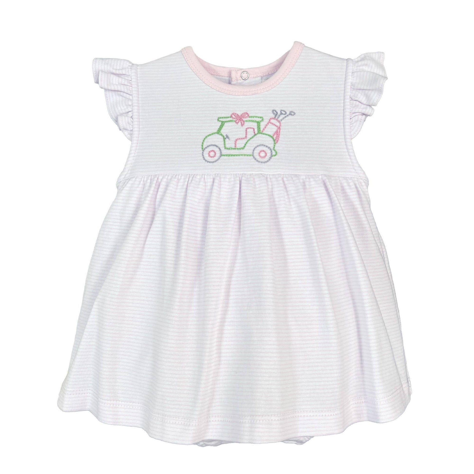 Golf Embroidered Knit Bubble with Overlay Skirt Petit Ami & Zubels
