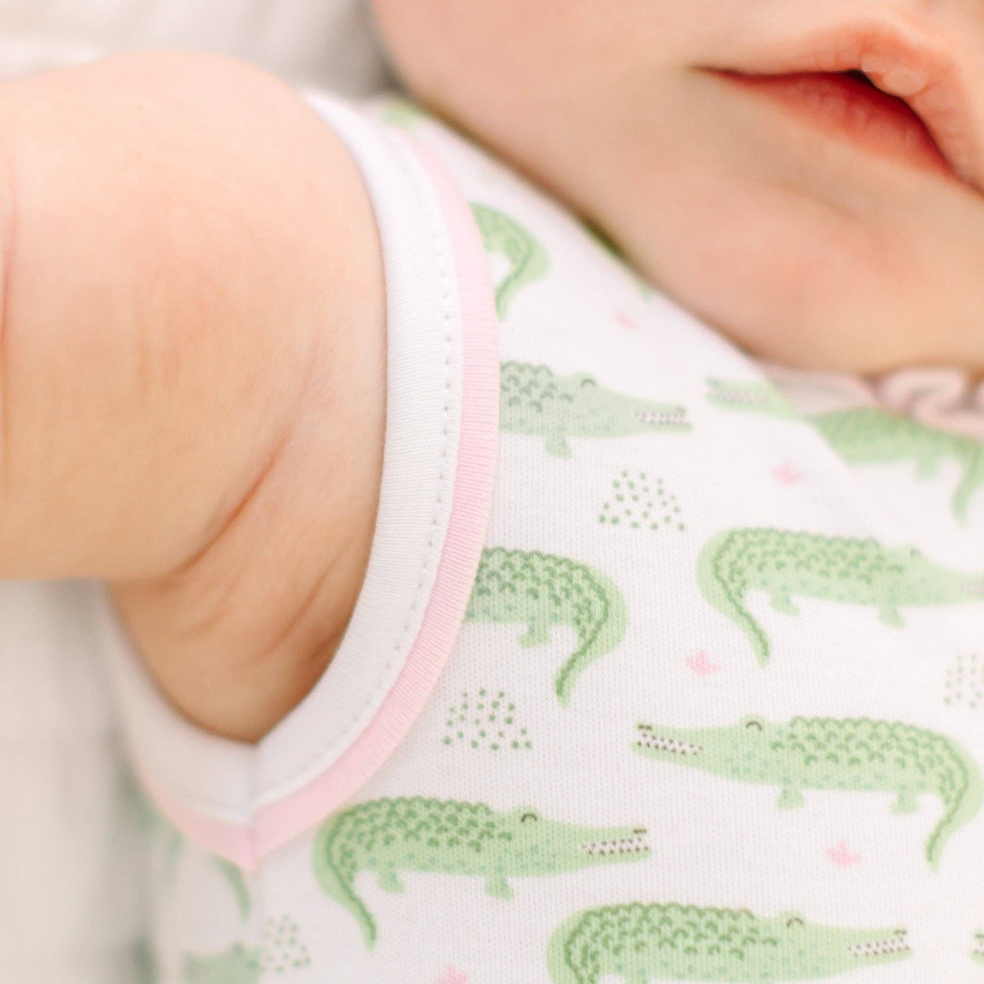 Bayou Baby Print Bubble - Pink Magnolia Baby