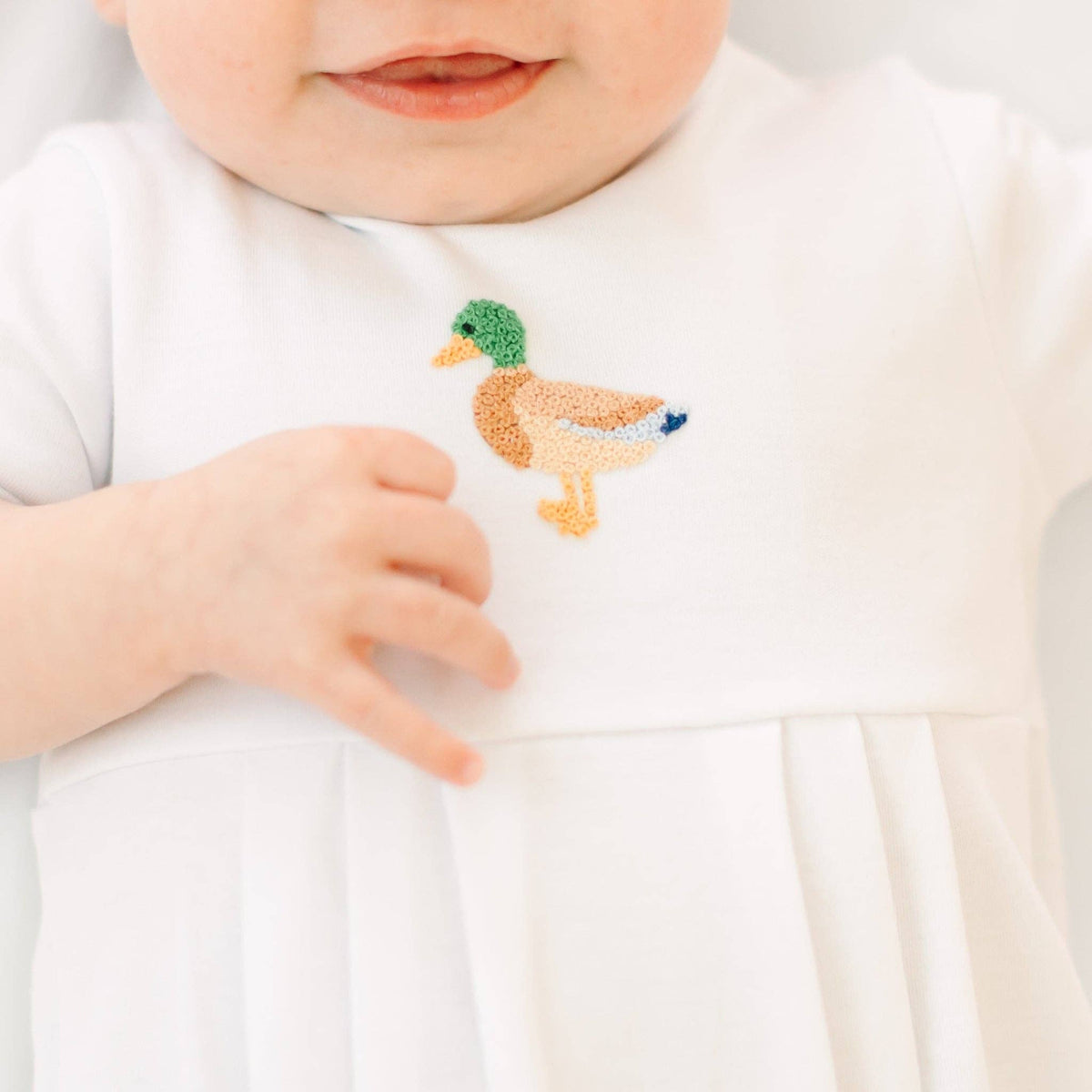 Mallard Moments Hand-Embroidered Boy Bubble Magnolia Baby