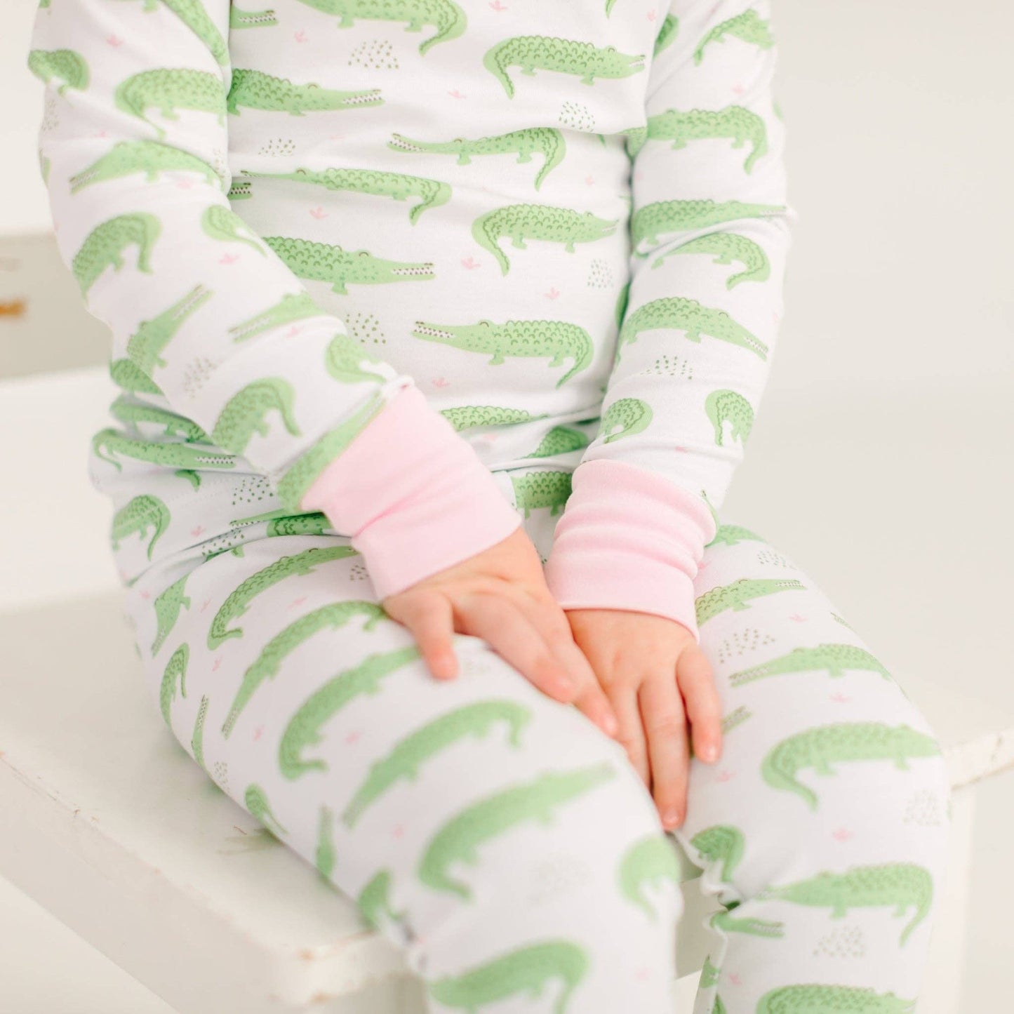Bayou Baby Long Pajamas - Pink Magnolia Baby