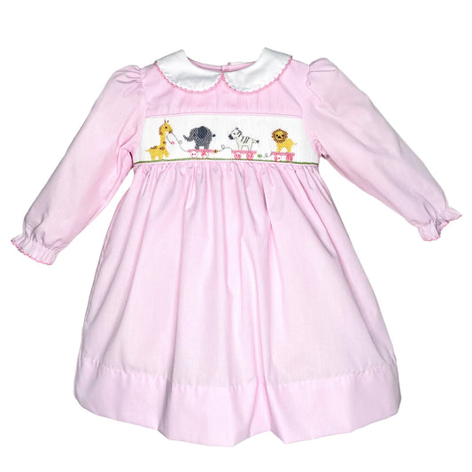 Hand Picture Smocked Pull Toy Dress Petit Ami & Zubels