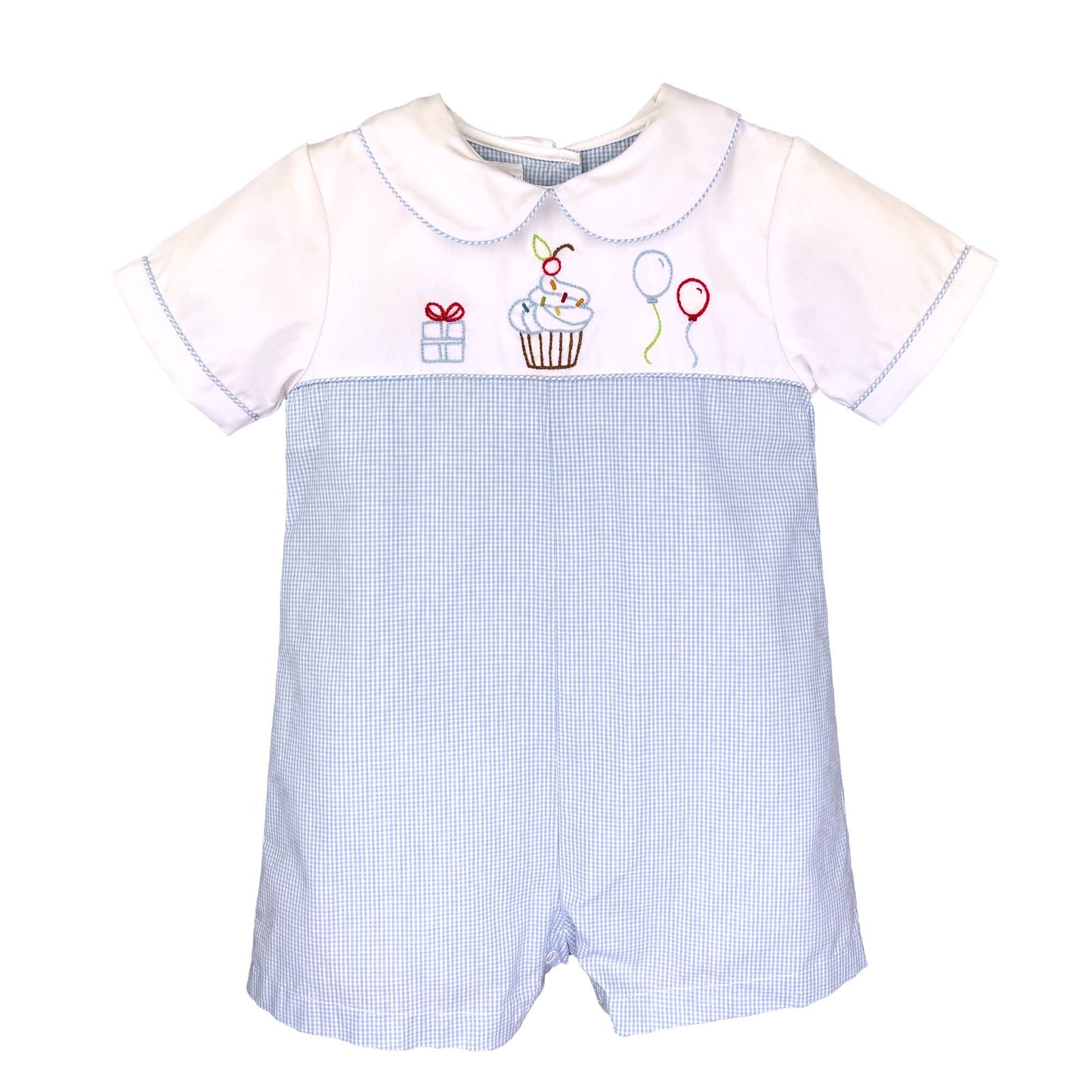 Birthday Wishes Embroidered Romper