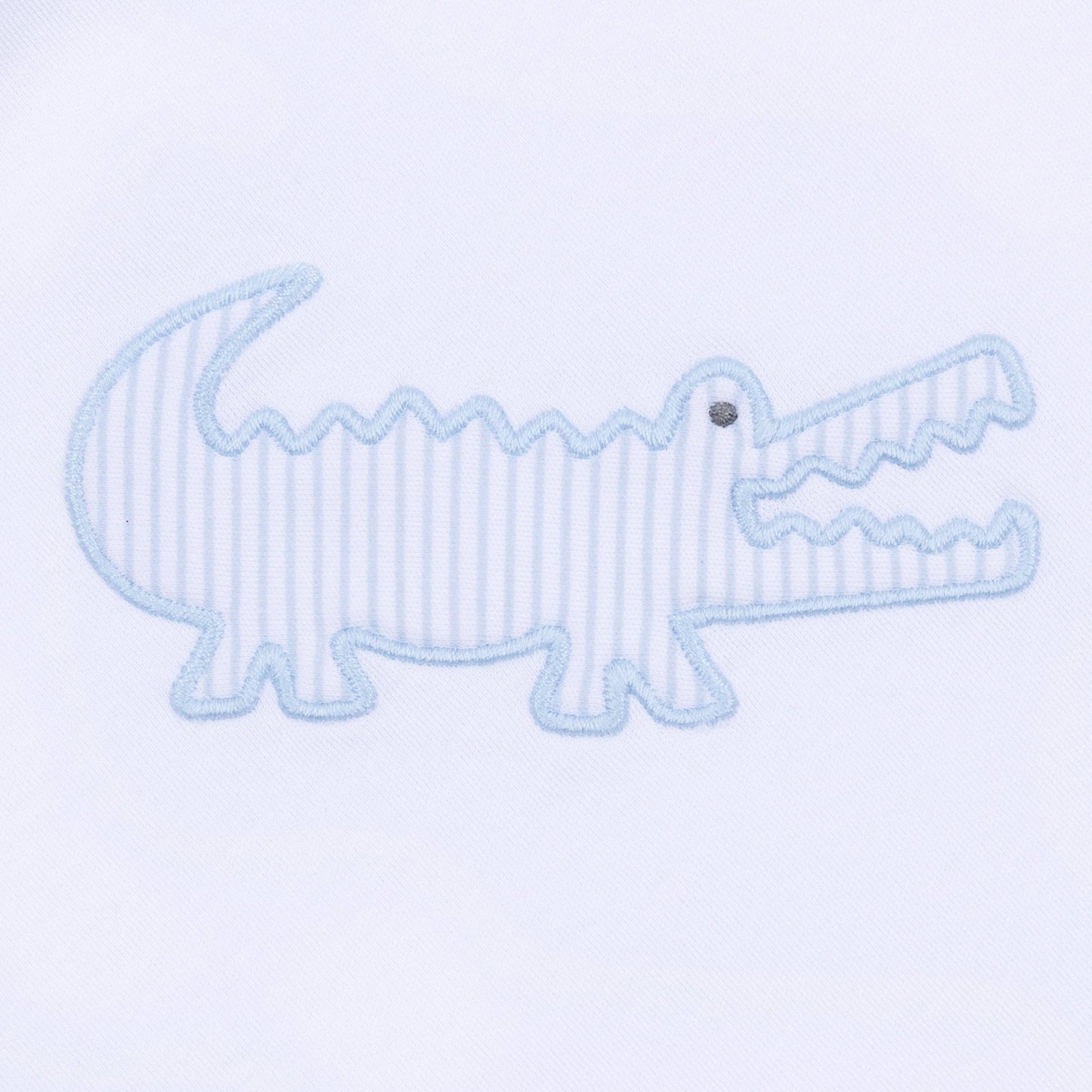 Gator Applique Bubble - Light Blue Magnolia Baby