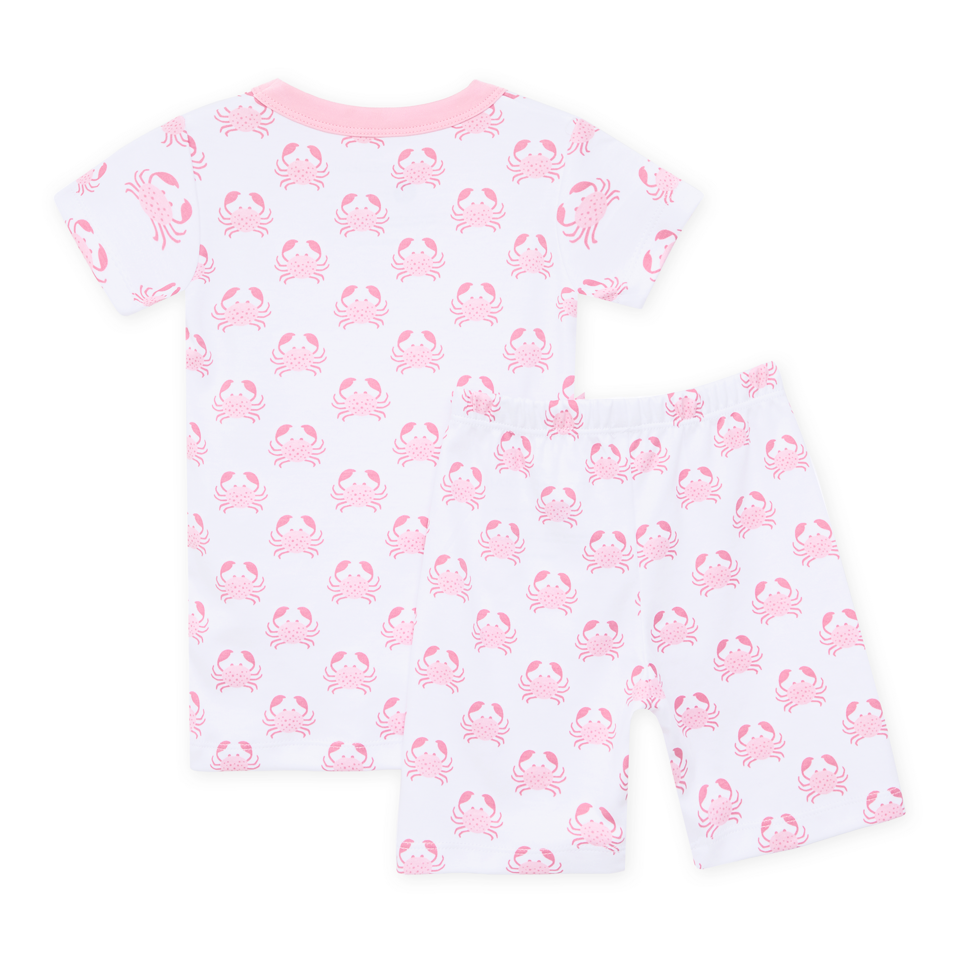 Little Crawlers Short Pajamas - Pink Magnolia Baby