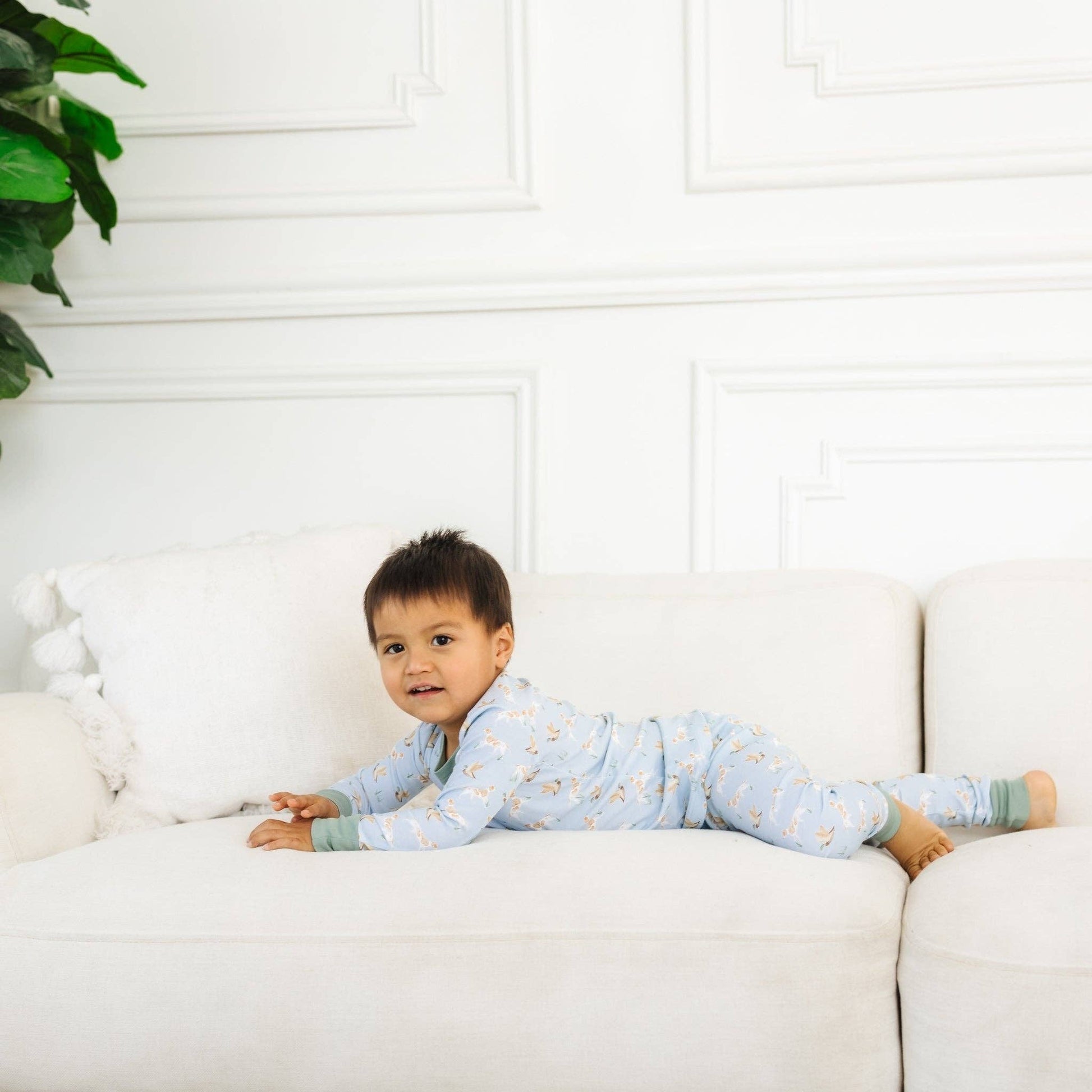 Duck and Hound Long Pajamas Magnolia Baby