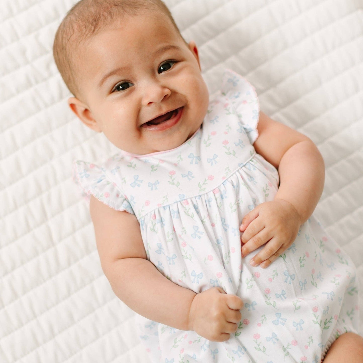Evelyn's Classics Print Bubble Magnolia Baby