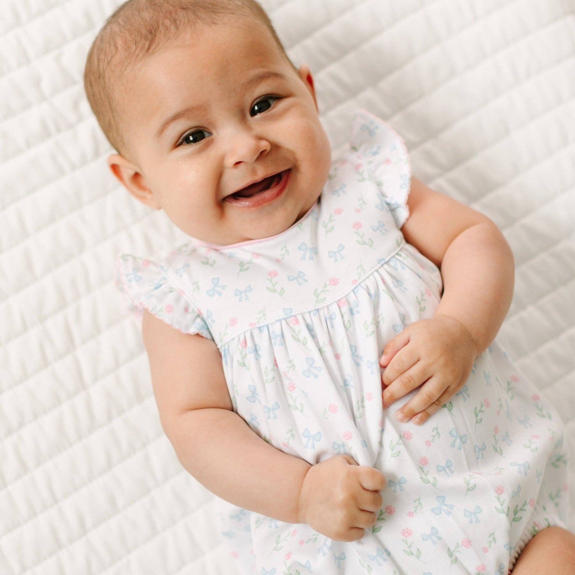 Evelyn's Classics Print Bubble Magnolia Baby