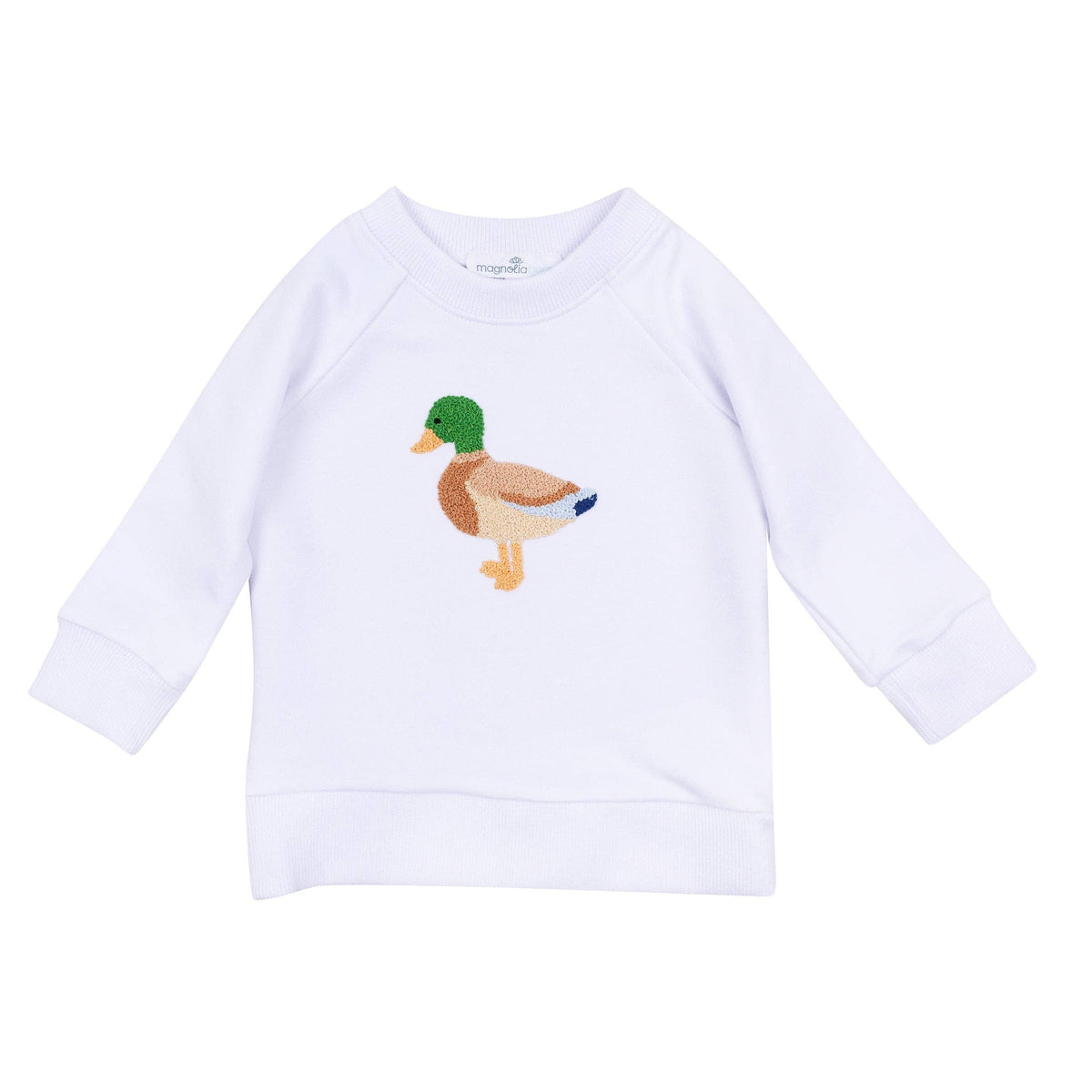 Mallard Moments Hand-Embroidered Sweatshirt Magnolia Baby