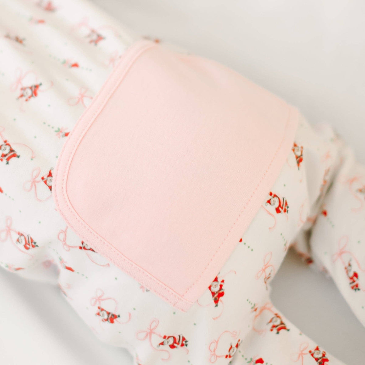 Jolly Ribbons Print Ruffle Zip Footie Magnolia Baby