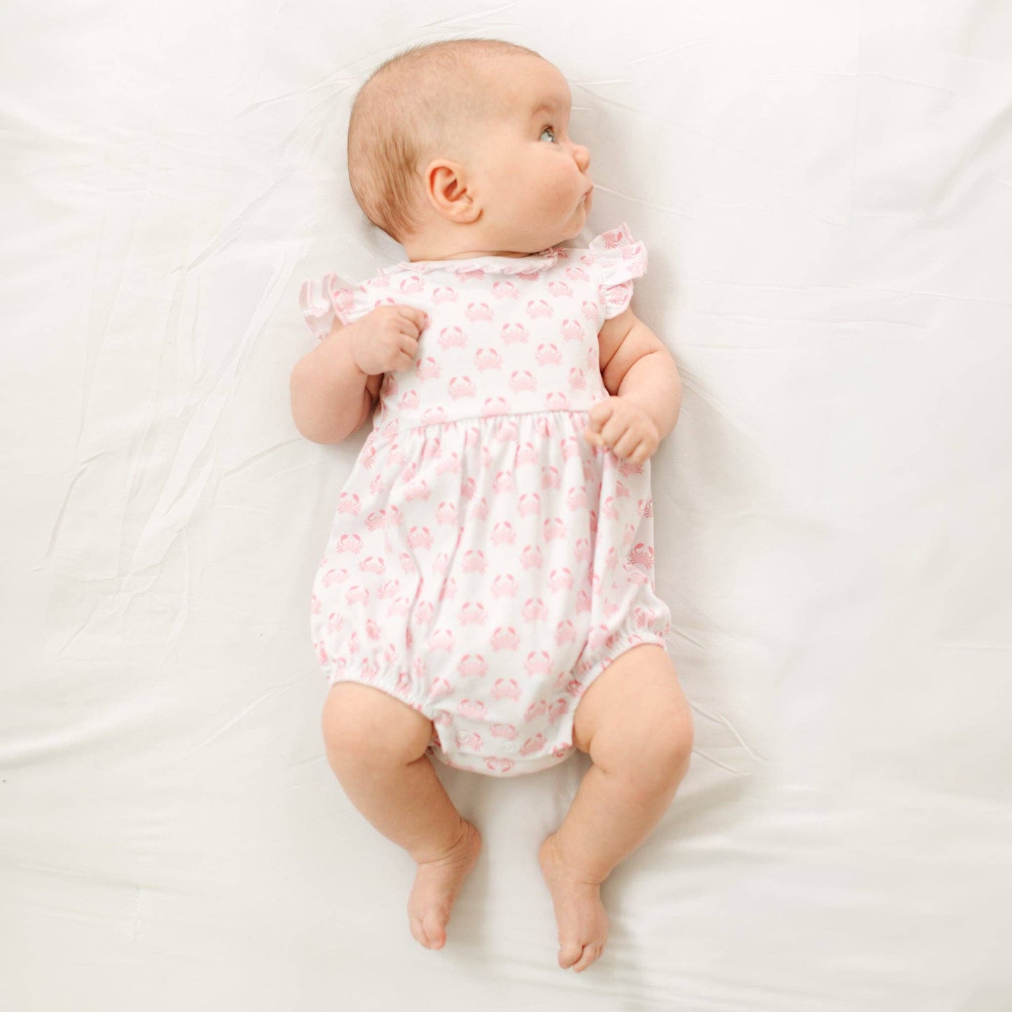 Little Crawlers Print Bubble - Pink Magnolia Baby