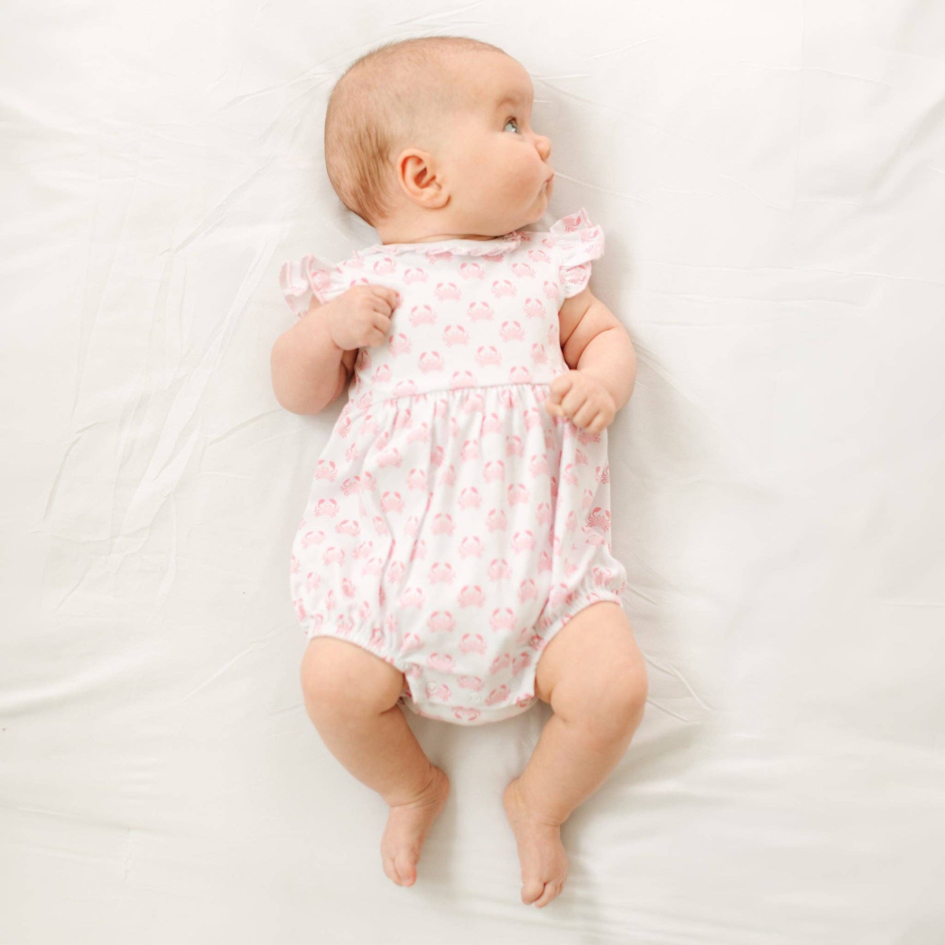 Little Crawlers Print Bubble - Pink Magnolia Baby